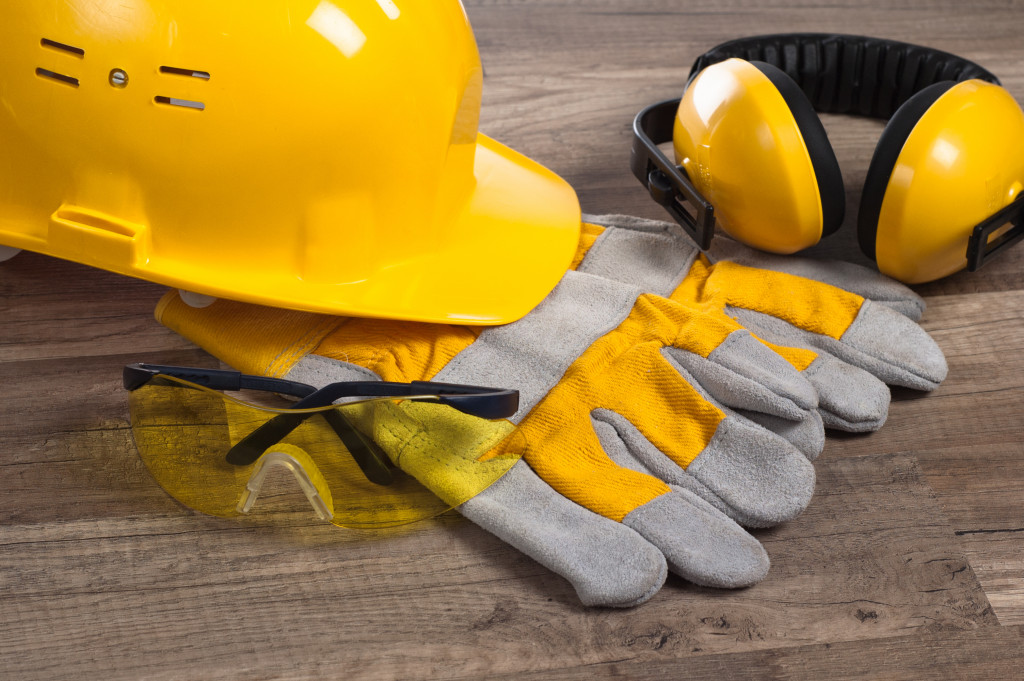 Protective gear of construction workers